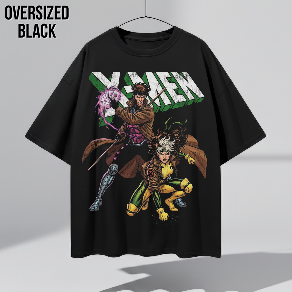 Marvel X-Men Gambit Rogue Shirt - Retro Marvel Mutant Tee