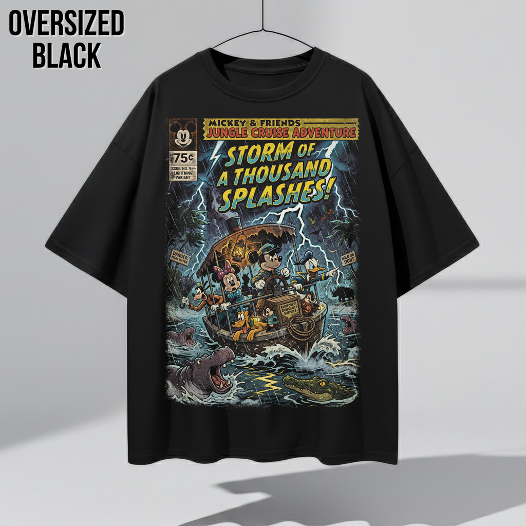 Mickey & Friends Jungle Cruise Adventure Shirt: Vintage Comic Disney Ride Tee