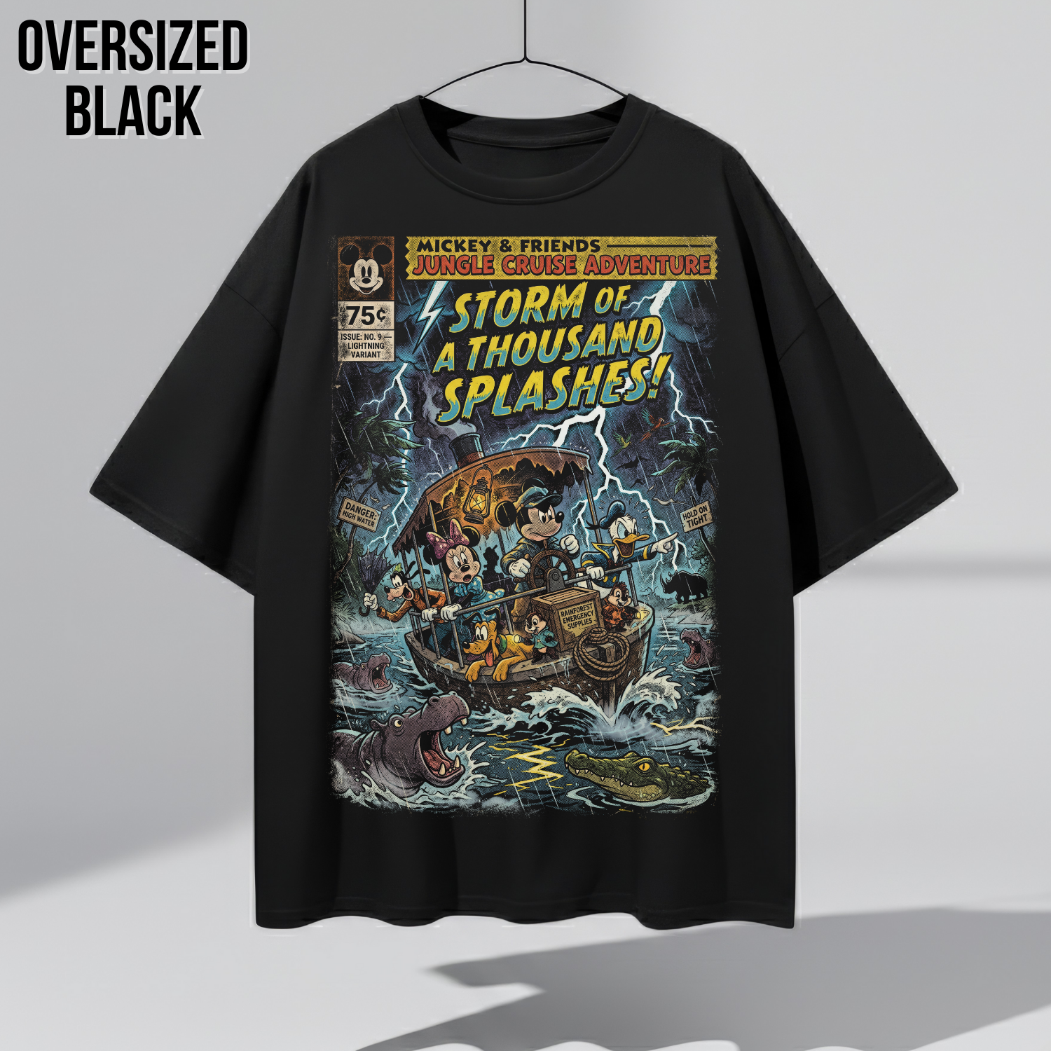 Mickey & Friends Jungle Cruise Adventure Shirt: Vintage Comic Disney Ride Tee