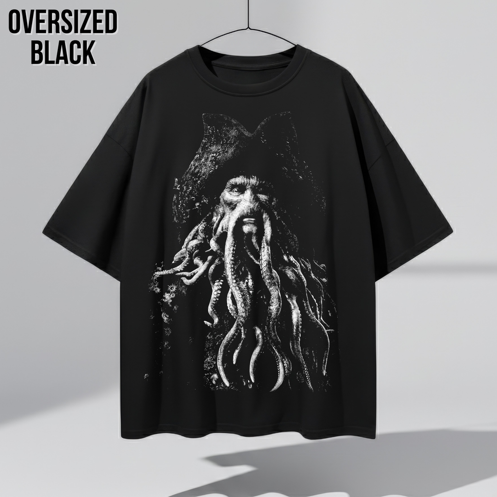 Davy Jones Shirt – Pirates of the Caribbean Davy Jones Portrait Tee, Davy Jones Graphic Shirt, Pirates of the Caribbean Fan Gift, Disney Pirates Shirt