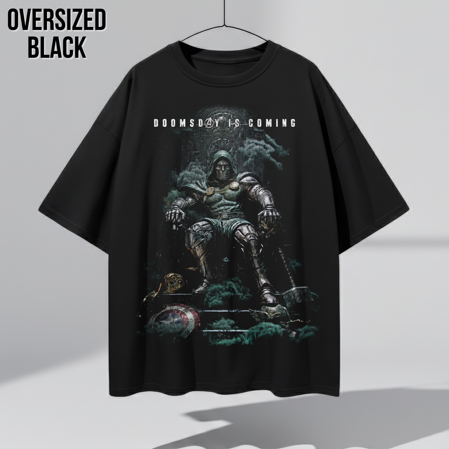 Doctor Doom Shirt – Doomsday Is Coming Doctor Doom Thron T-Shirt, Avengers Doomsday Fan-Geschenk, Doctor Doom Marvel Grafik-Shirt, MCU Bösewicht Shirt 2026