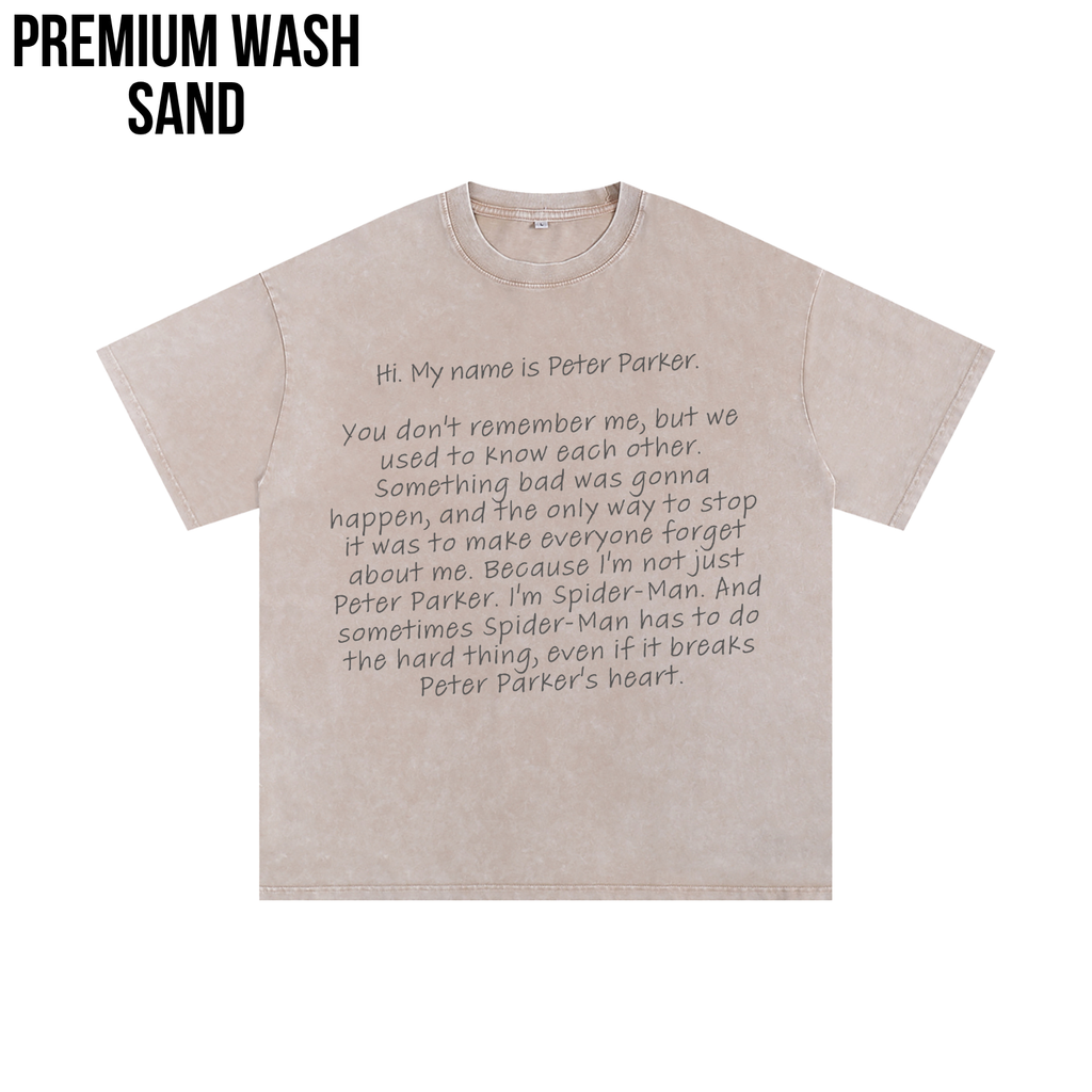 Spider-Man Shirt – Hi My Name Is Peter Parker Spider-Man No Way Home Quote Tee, Spider-Man Fan Gift, Tom Holland Spider-Man Shirt, Marvel Graphic Tee