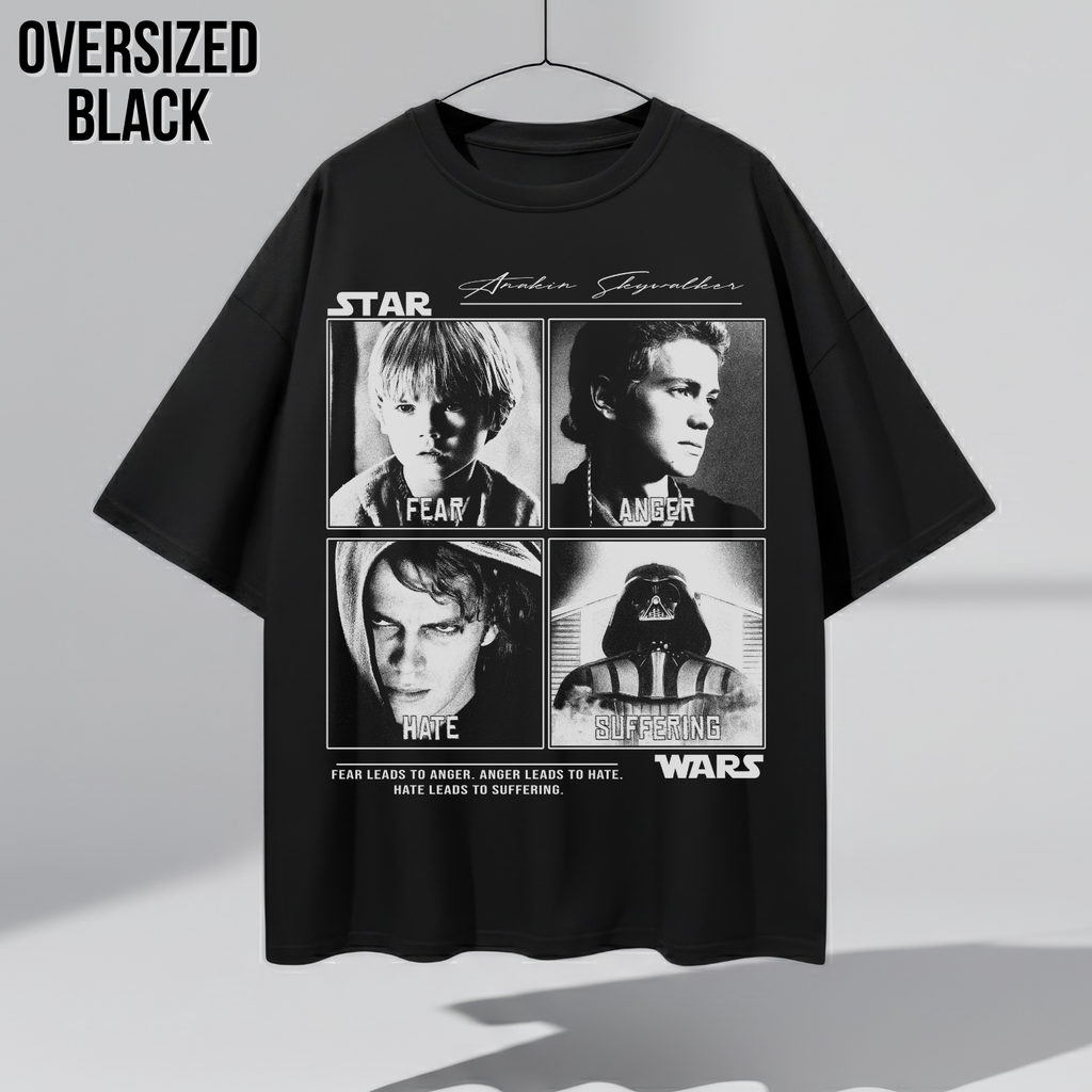 Anakin Skywalker Evolution Tee | Star Wars Prequels Vintage Style Shirt