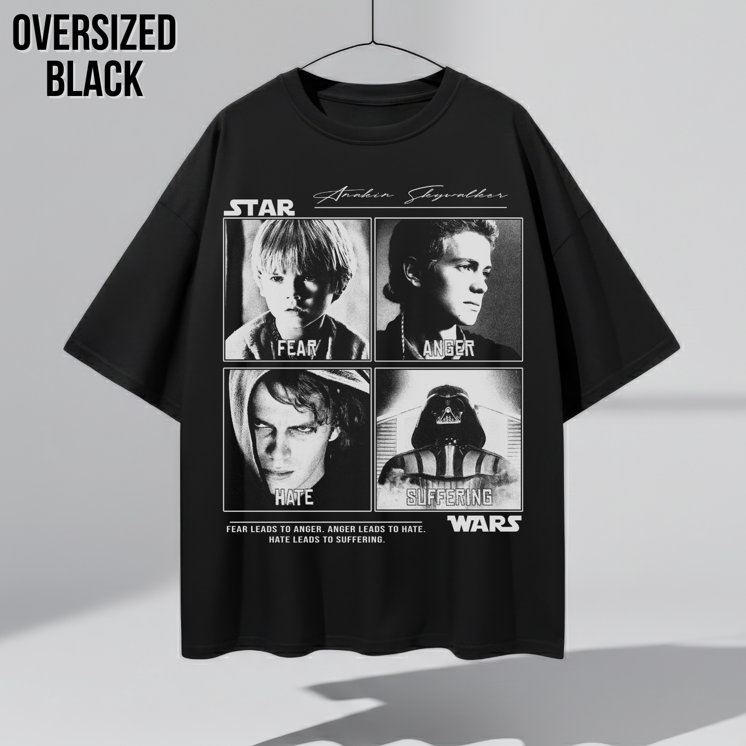 Anakin Skywalker Evolution Tee | Star Wars Prequels Vintage Style Shirt
