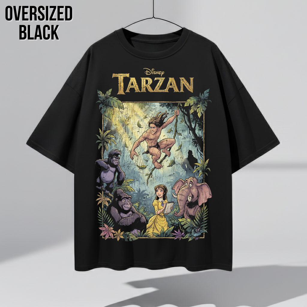 Disney Tarzan Shirt – Tarzan and Jane Graphic Tee, Disney Vintage Shirt
