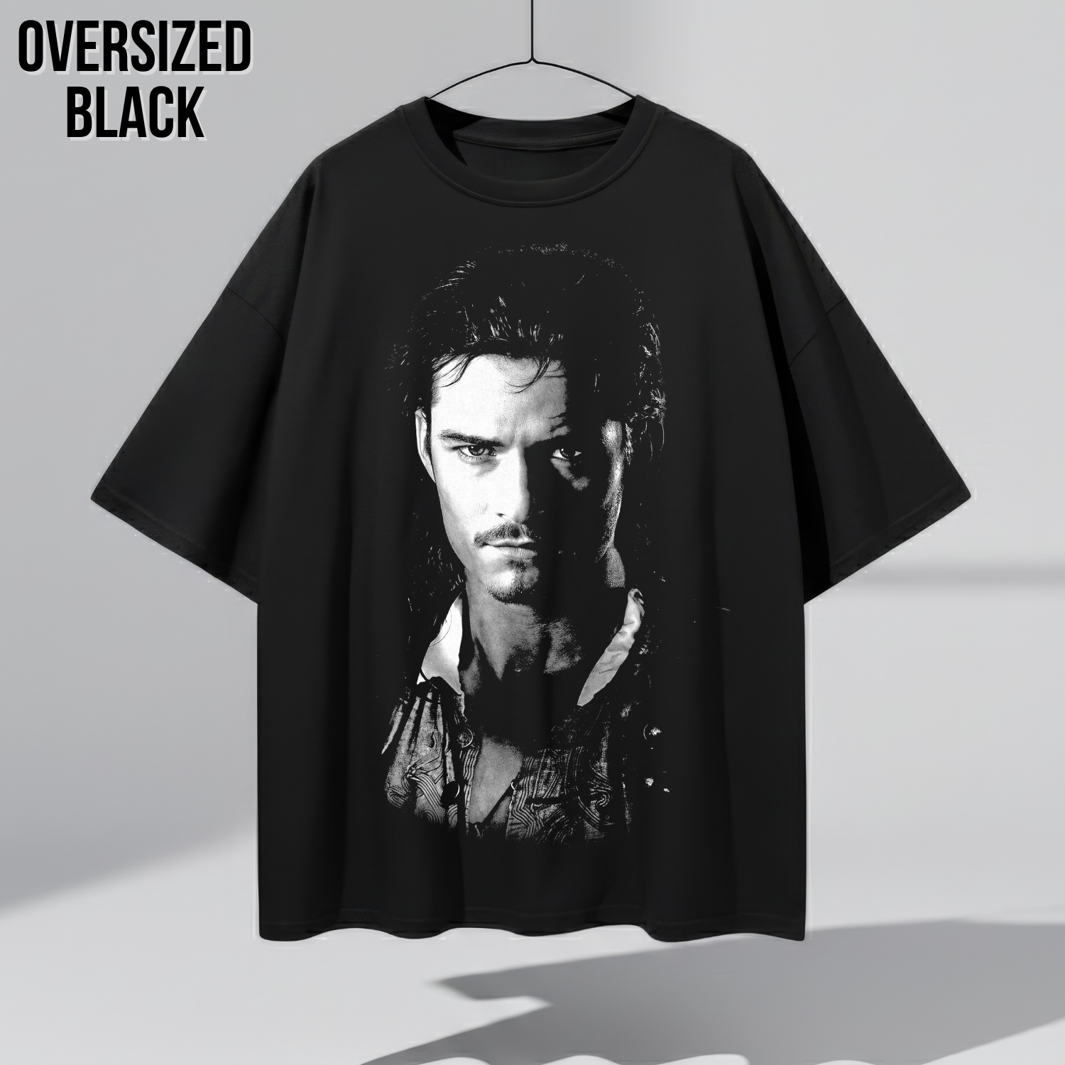 Pirates of the Caribbean Will Turner Shirt – Orlando Bloom Will Turner Portrait Tee, Pirates of the Caribbean Fan Gift, Will Turner Graphic Shirt, Disney Pirates Shirt