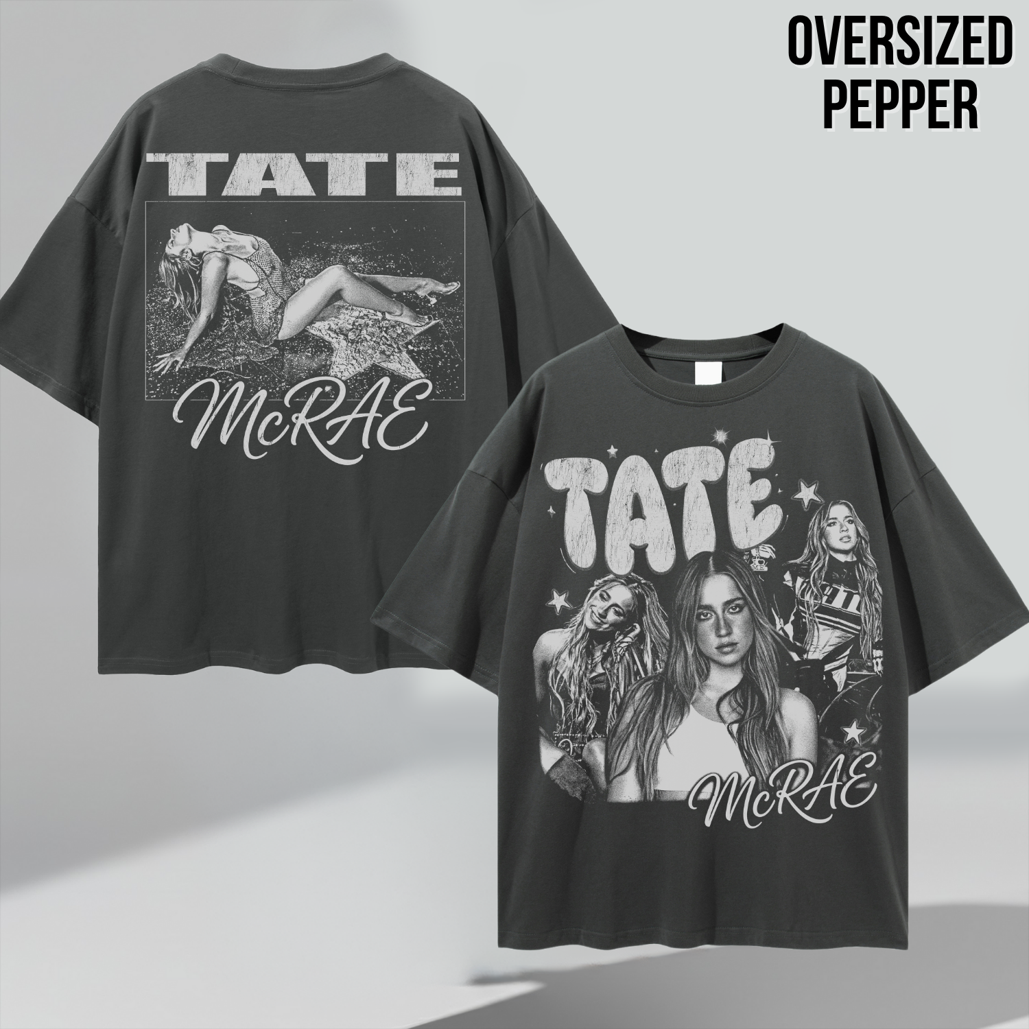 Retro Tate McRae Shirt - Front Back Print Vintage Aesthetic Tee