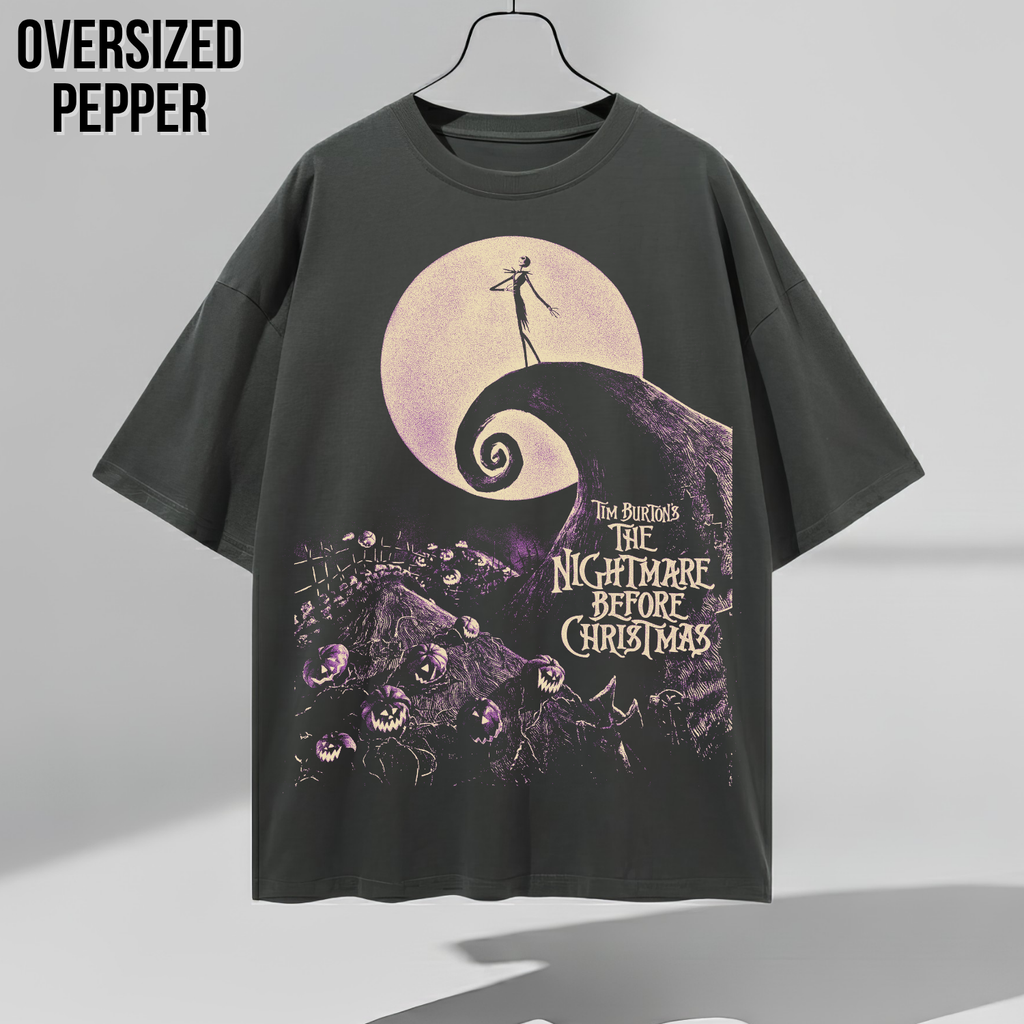 Nightmare Before Christmas Shirt – Tim Burton Nightmare Before Christmas Vintage Graphic Shirt, Jack Skellington Spiral Hill Tee, Disney Fan Gift, Halloween Movie Merch