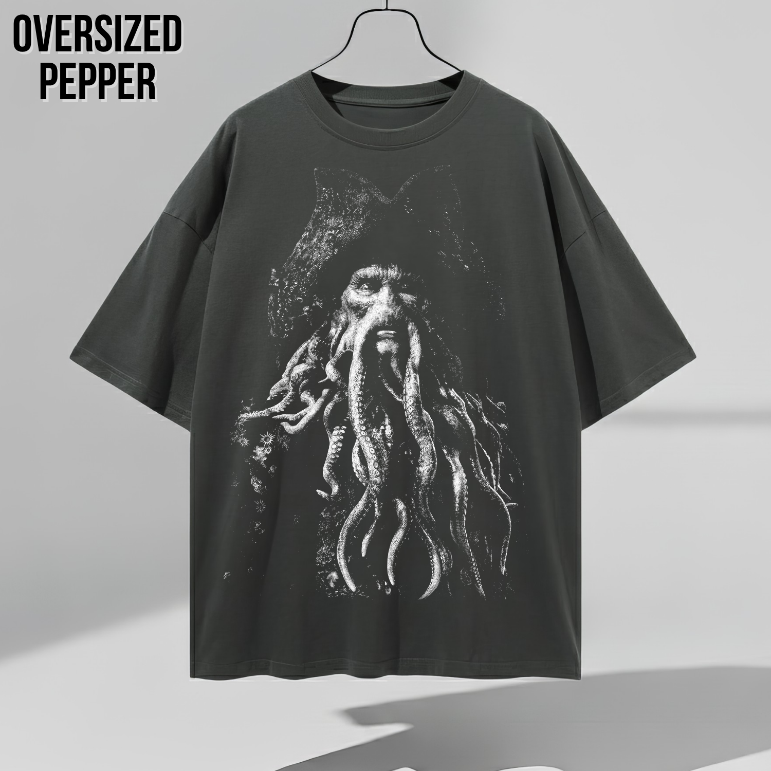 Davy Jones Shirt – Pirates of the Caribbean Davy Jones Portrait Tee, Davy Jones Graphic Shirt, Pirates of the Caribbean Fan Gift, Disney Pirates Shirt