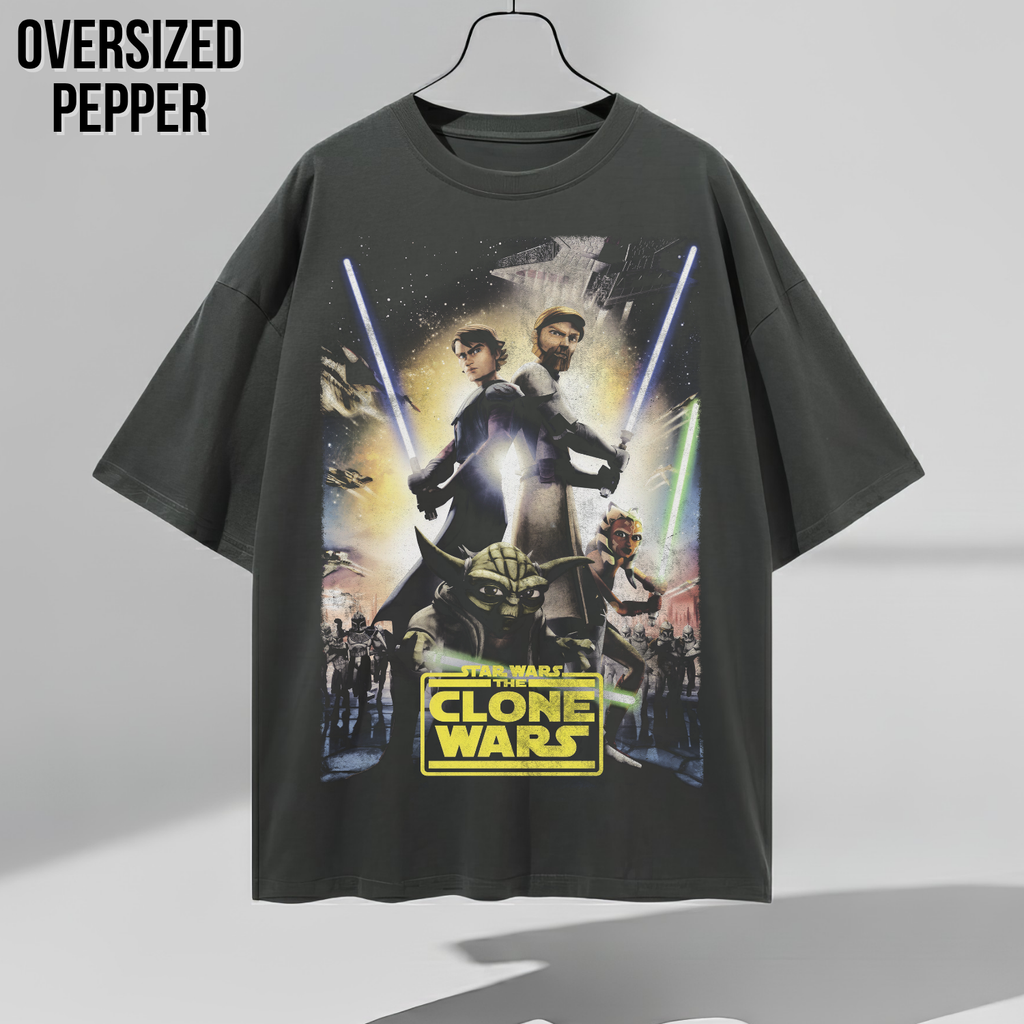 Star Wars The Clone Wars Shirt – Anakin Obi-Wan Ahsoka Yoda Graphic Tee
