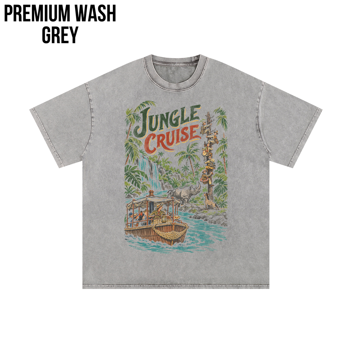Jungle Cruise Shirt – Disney Jungle Cruise Vintage Graphic Shirt, Skipper Ride Scene Tee, Disney Parks Fan Gift, Disneyland Attraction Merch
