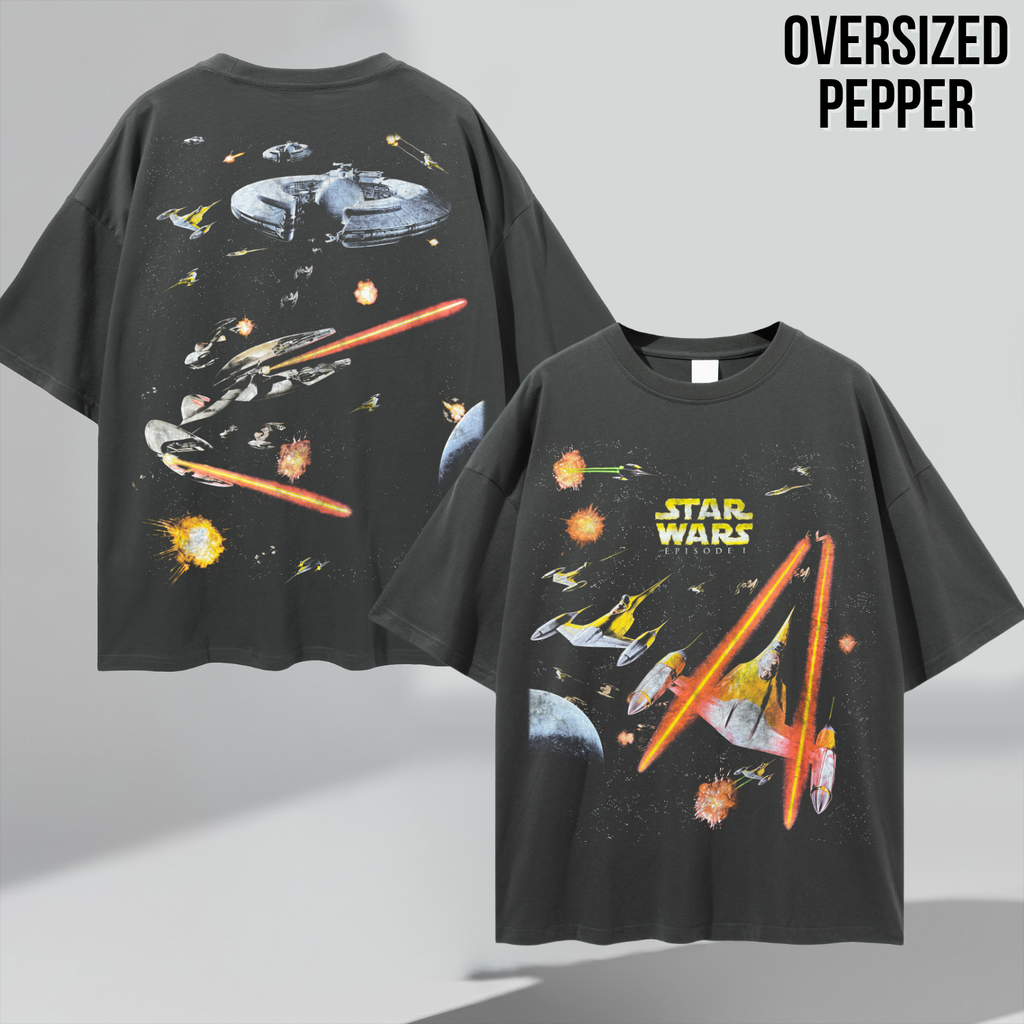 Star Wars Episode I Shirt – Star Wars The Phantom Menace Naboo Space Battle Double Sided Tee, Star Wars Fan Gift, Episode I Graphic Shirt, Star Wars Prequel Shirt
