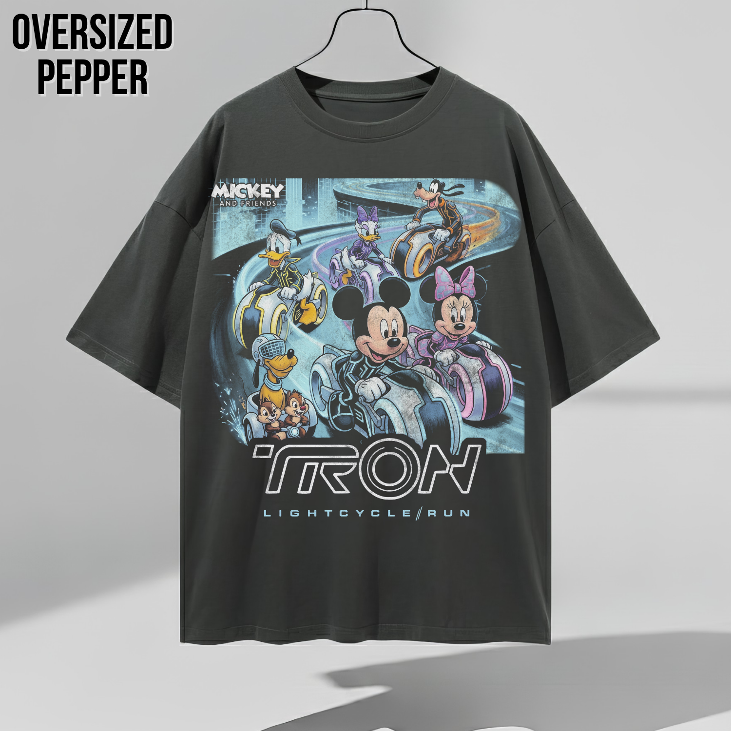 Retro Tron Disney Shirt - Mickey and Friends Lightcycle Run Shirt