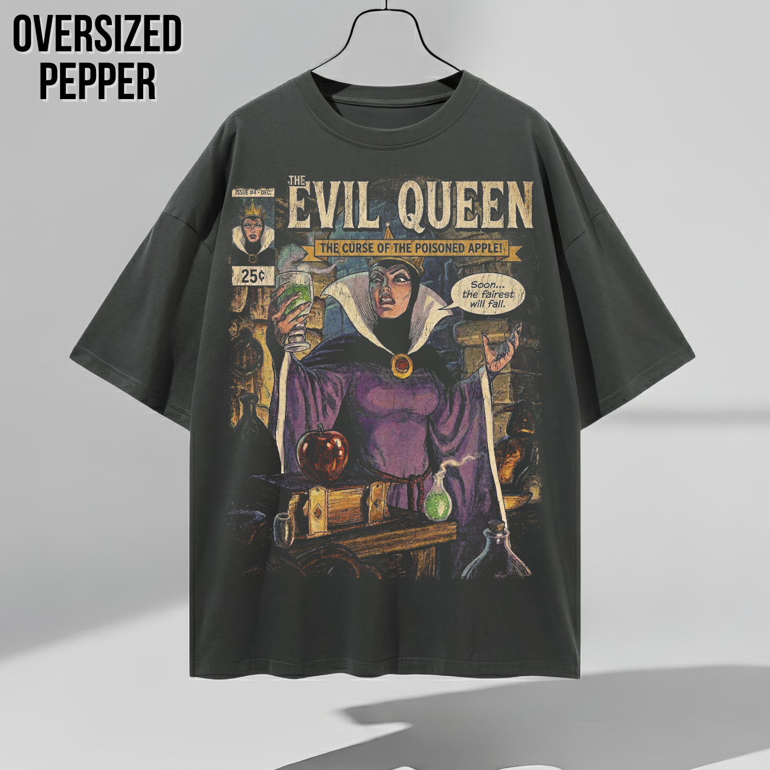 Evil Queen Snow White Poisoned Apple Shirt - Vintage Disney Villains Tee
