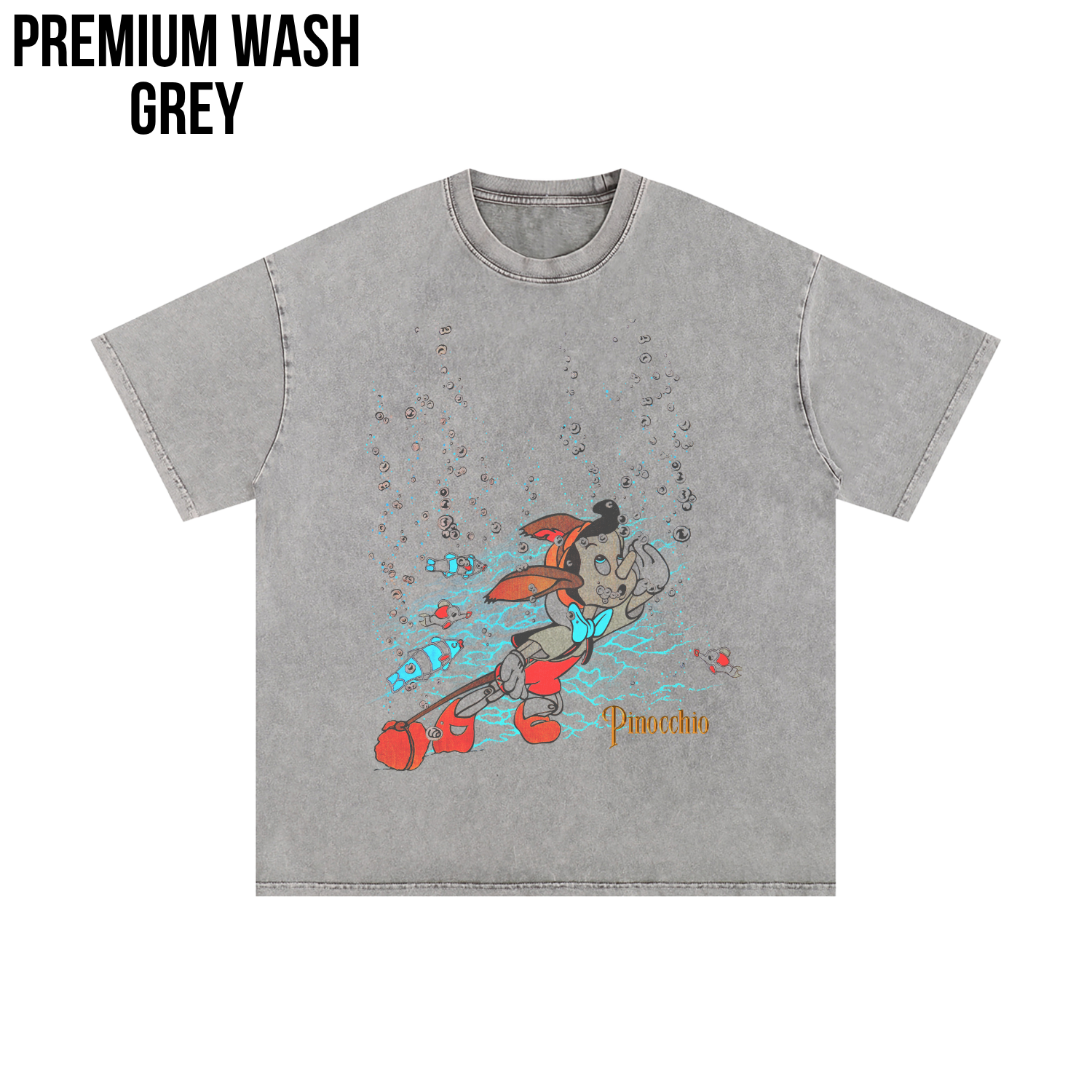 Pinocchio Shirt – Disney Pinocchio Underwater Scene Graphic Tee, Pinocchio Disney Fan Gift, Disney Classic Animated Shirt, Disney Nostalgia Tee