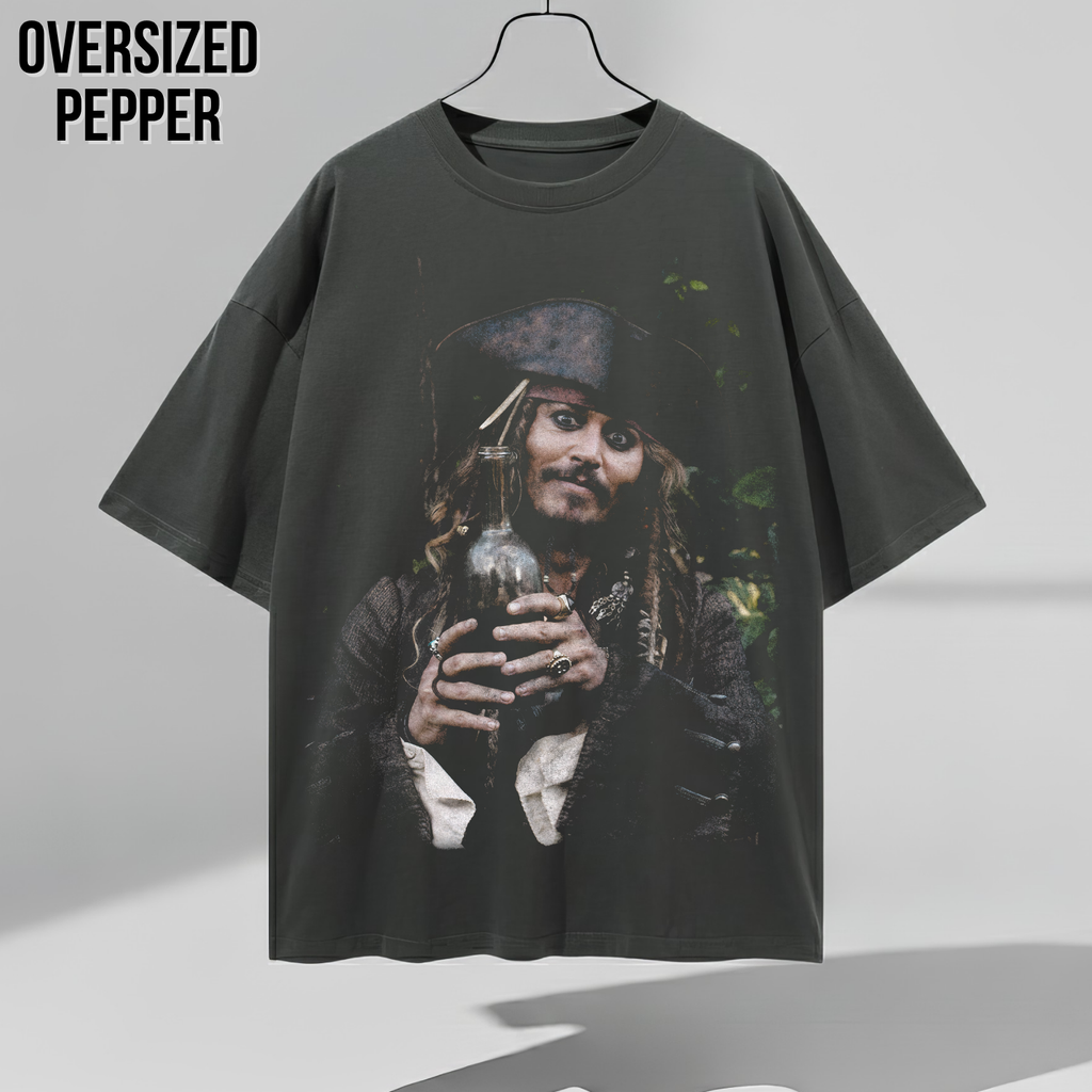 Jack Sparrow Shirt – Captain Jack Sparrow Rum Bottle Portrait Tee, Pirates of the Caribbean Fan Gift, Johnny Depp Jack Sparrow Graphic Shirt, Disney Pirates Shirt