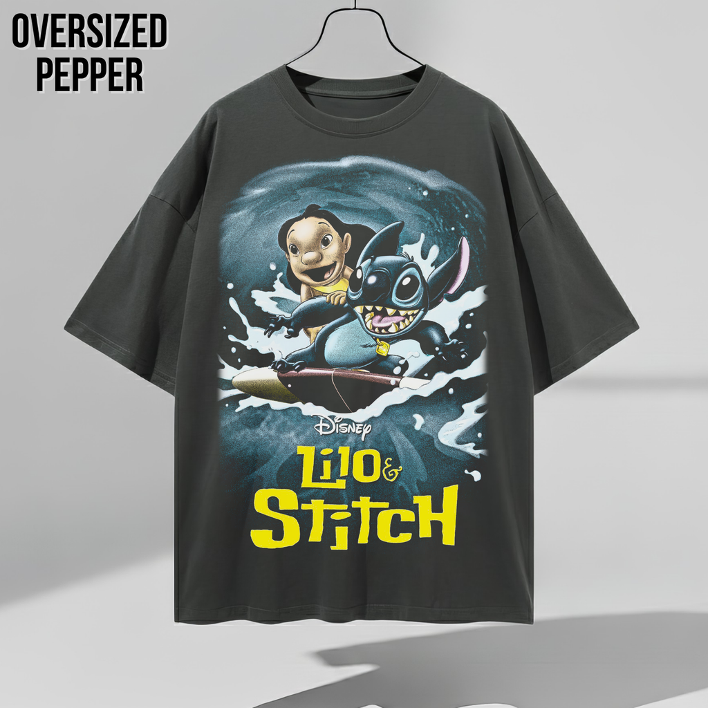 Disney Lilo and Stitch Shirt – Lilo and Stitch Surfing Graphic Tee