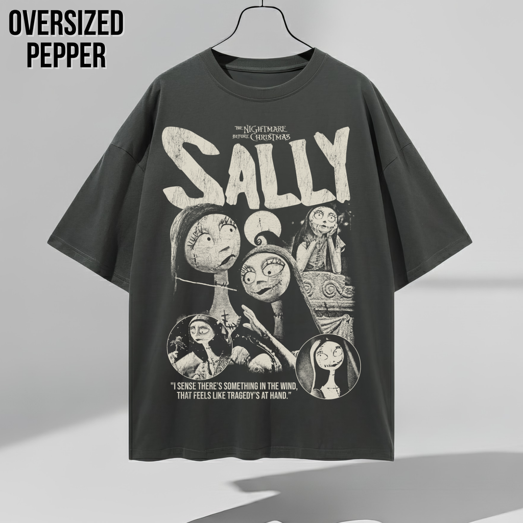 Sally Shirt – Nightmare Before Christmas Sally Vintage Bootleg Graphic Shirt, Sally Rag Doll Portrait Tee, Disney Halloween Fan Gift, Tim Burton Movie Merch