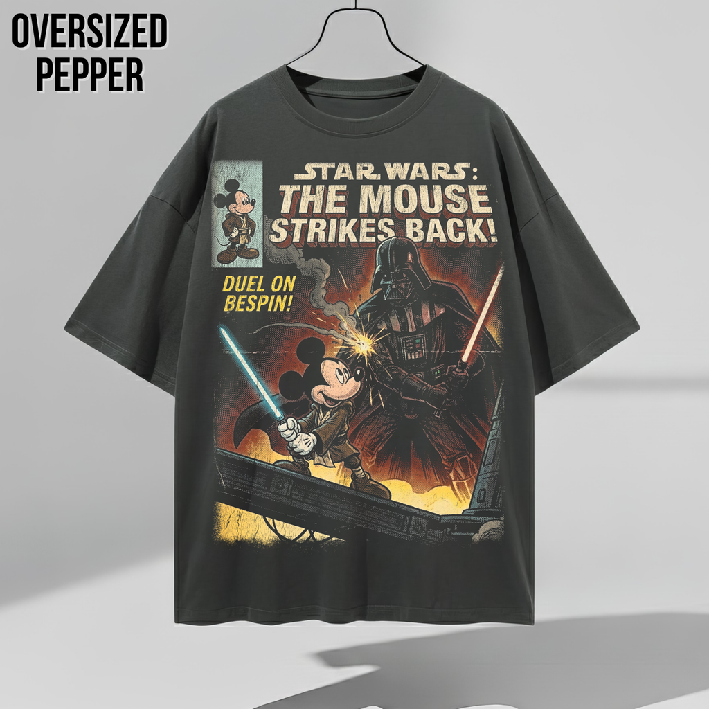 Star Wars Mickey vs Vader Shirt – The Mouse Strikes Back Vintage Comic Tee