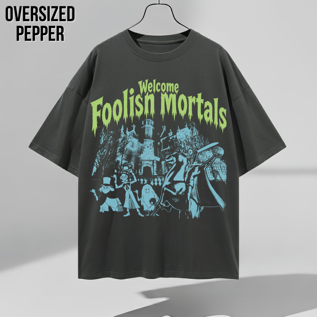 Haunted Mansion Shirt – Welcome Foolish Mortals Haunted Mansion Headless Horseman Hitchhiking Ghosts Tee, Walt Disney World Halloween Shirt, Disney Haunted Mansion Fan Gift