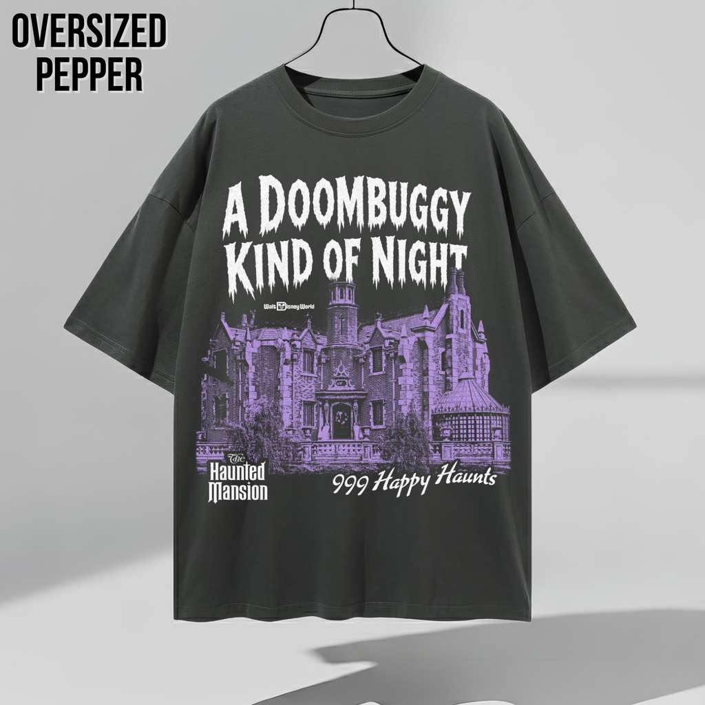 Haunted Mansion Shirt – A Doombuggy Kind of Night Haunted Mansion Tee, 999 Happy Haunts Graphic Shirt, Disney Haunted Mansion Fan Gift, Walt Disney World Halloween Shirt