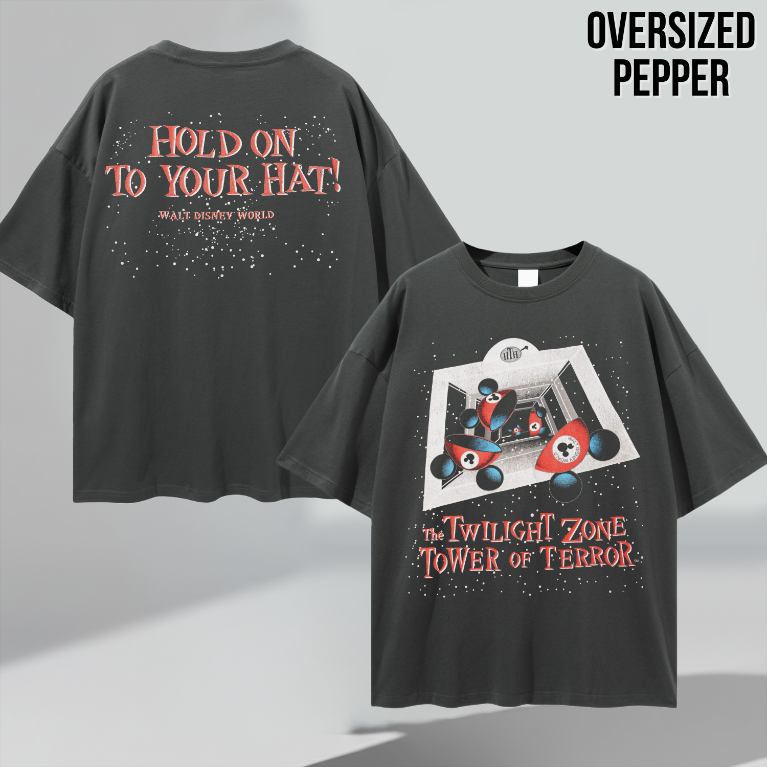 Vintage Tower of Terror Shirt – Twilight Zone Disney Ride Tee, Front Back Print Tee