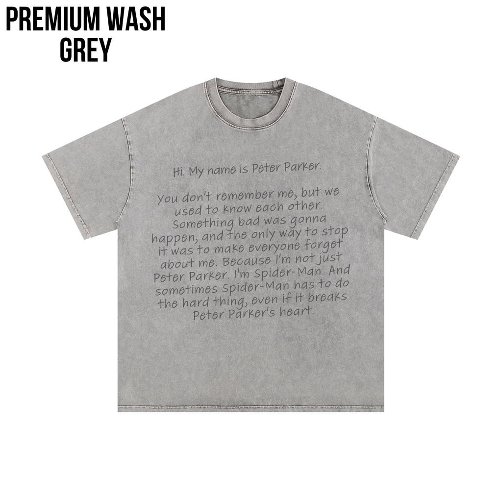 Spider-Man Shirt – Hi My Name Is Peter Parker Spider-Man No Way Home Quote Tee, Spider-Man Fan Gift, Tom Holland Spider-Man Shirt, Marvel Graphic Tee