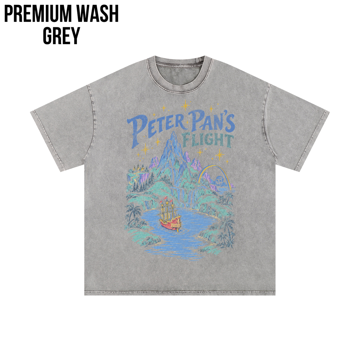 Peter Pan's Flight Shirt – Disney Peter Pan's Flight Neverland Vintage Graphic Shirt, Pirate Ship Ride Tee, Disney Parks Fan Gift, Disneyland Attraction Merch