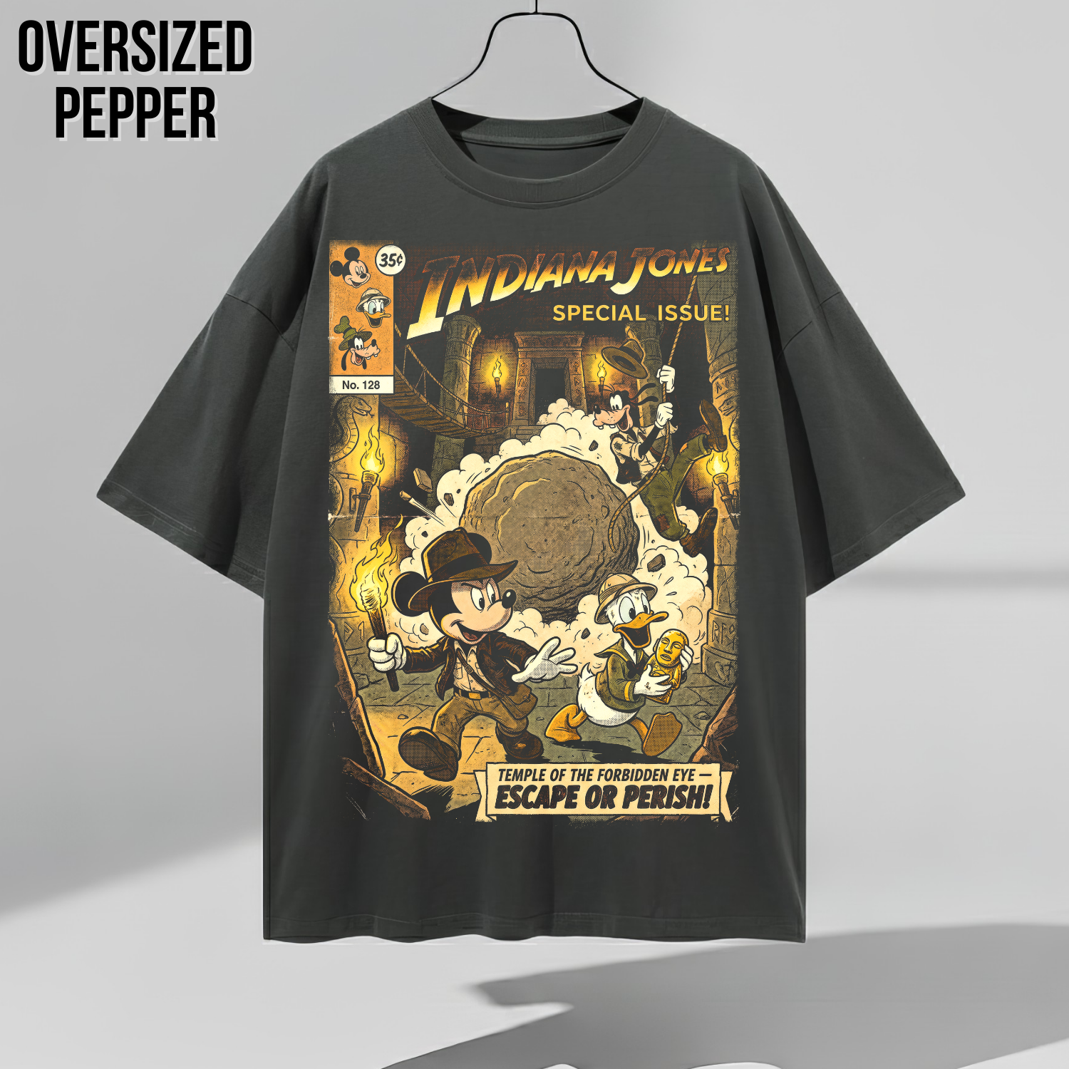 Indiana Jones Mickey Goofy Donald Shirt – Temple of the Forbidden Eye Adventure Tee