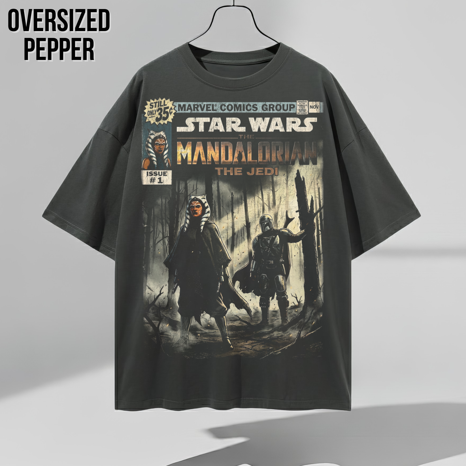 Star Wars Din Djarin and Ahsoka Shirt - "The Jedi" Mandalorian Shirt