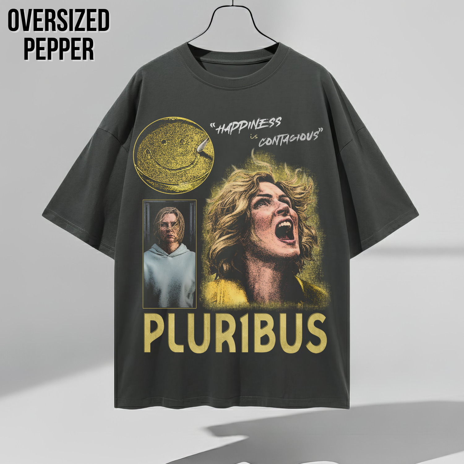 Pluribus Show T-Shirt – Happiness Is Contagious Graphic Tee