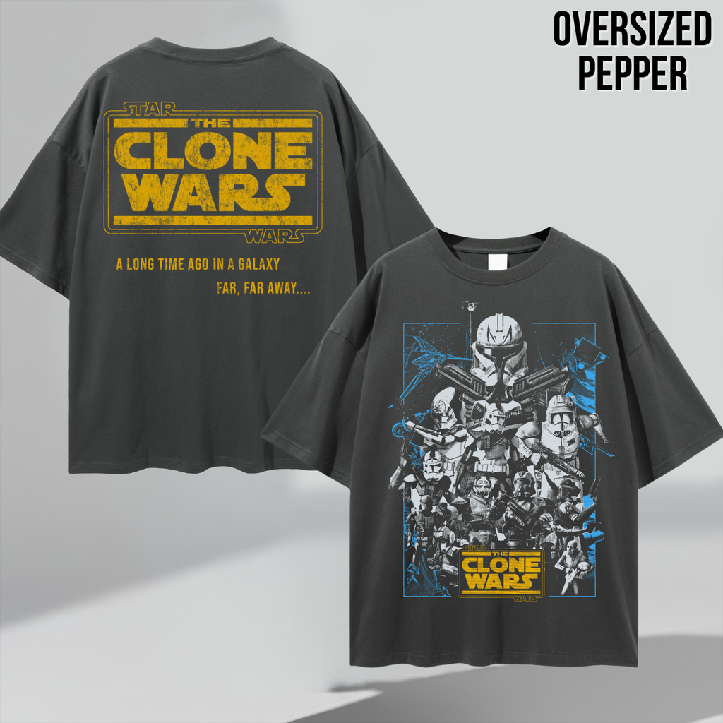 Star Wars Clone Wars Shirt – Star Wars The Clone Wars Clone Trooper Squad Double Sided Tee, Clone Wars Fan Gift, Star Wars Animated Graphic Shirt, Clone Trooper Shirt