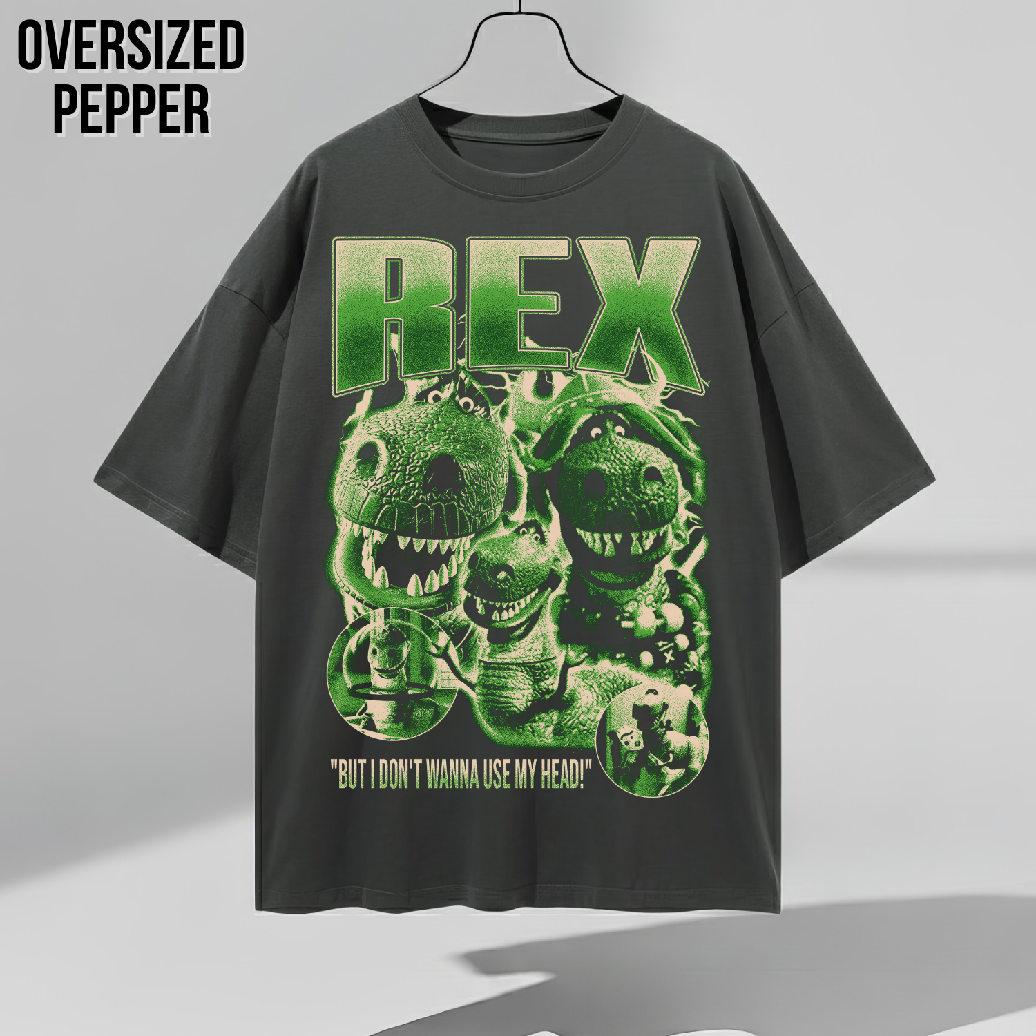 Toy Story Rex Shirt – But I Don't Wanna Use My Head Graphic Tee, Rex Dinosaur Fan Gift, Pixar Disney Toy Story Shirt