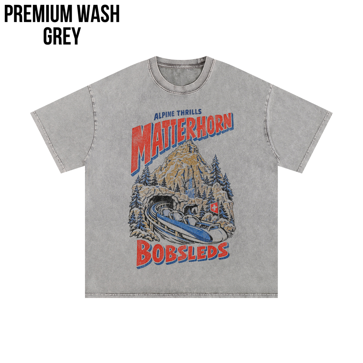 Matterhorn Bobsleds Shirt – Disneyland Alpine Thrills Ride Graphic Shirt, Disney Parks Fan Gift, Vintage Matterhorn Poster Shirt, Retro Disney Attraction Merch