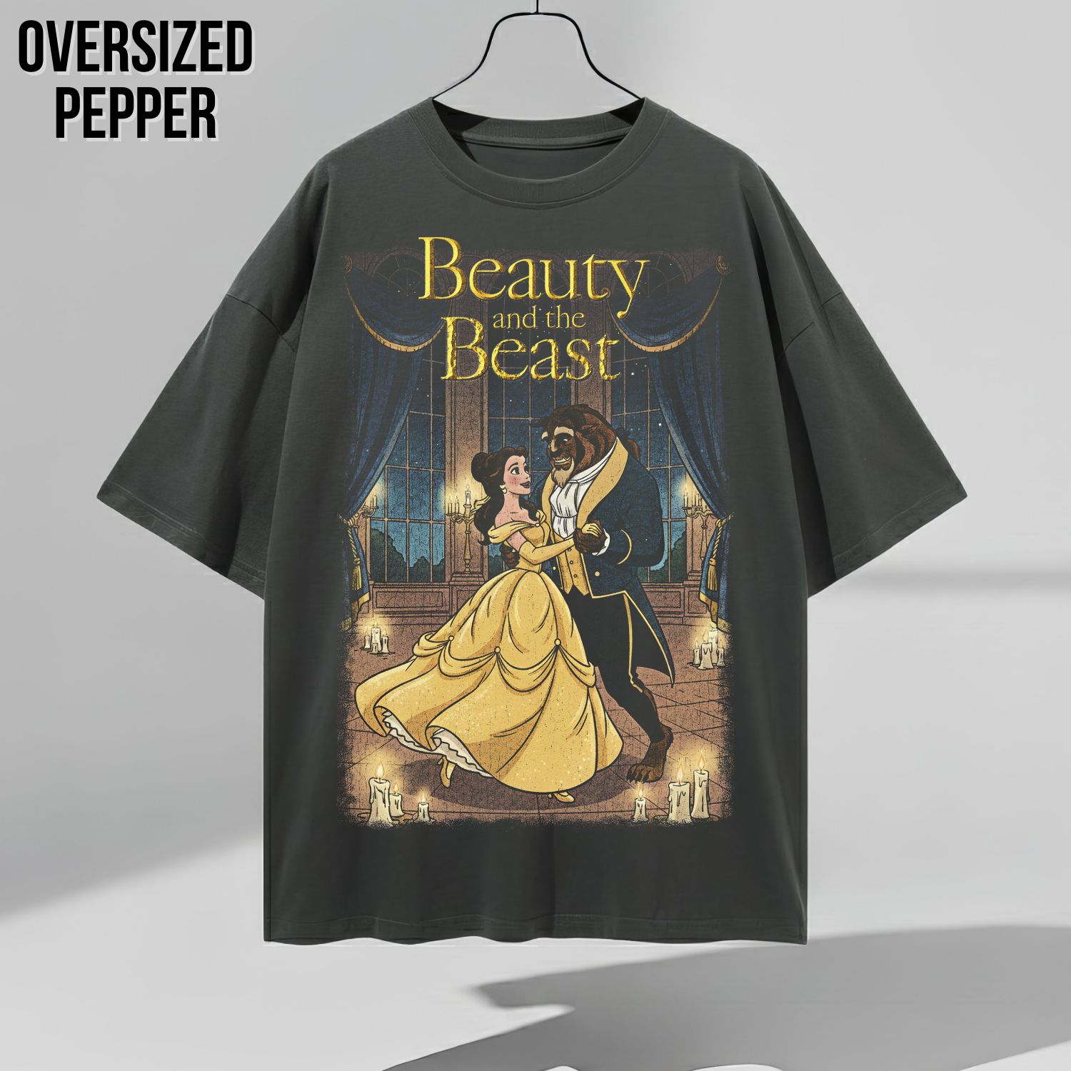 Beauty and the Beast Shirt: Vintage Belle & Beast Ballroom Tee