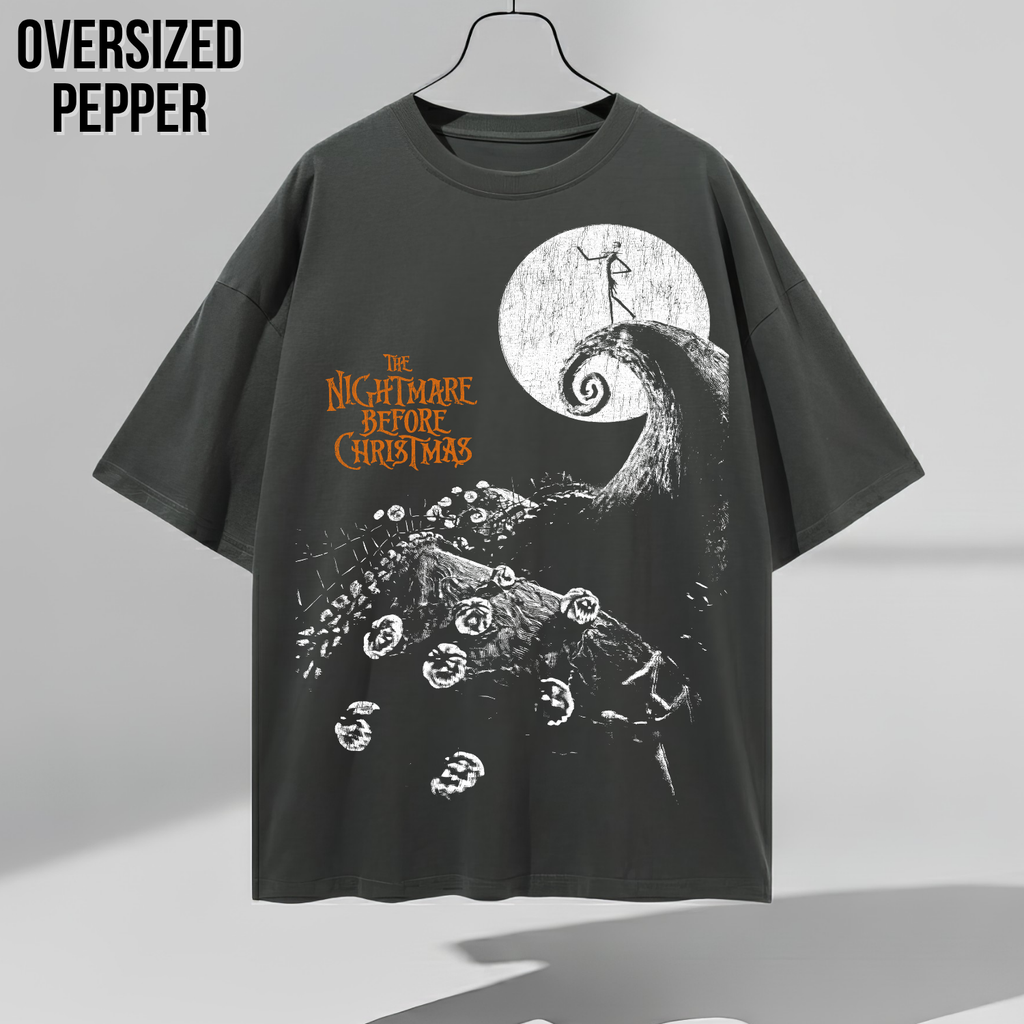 Nightmare Before Christmas Shirt – Tim Burton Nightmare Before Christmas Vintage Graphic Shirt, Jack Skellington Spiral Hill Moon Tee, Disney Halloween Fan Gift, Halloween Movie Merch