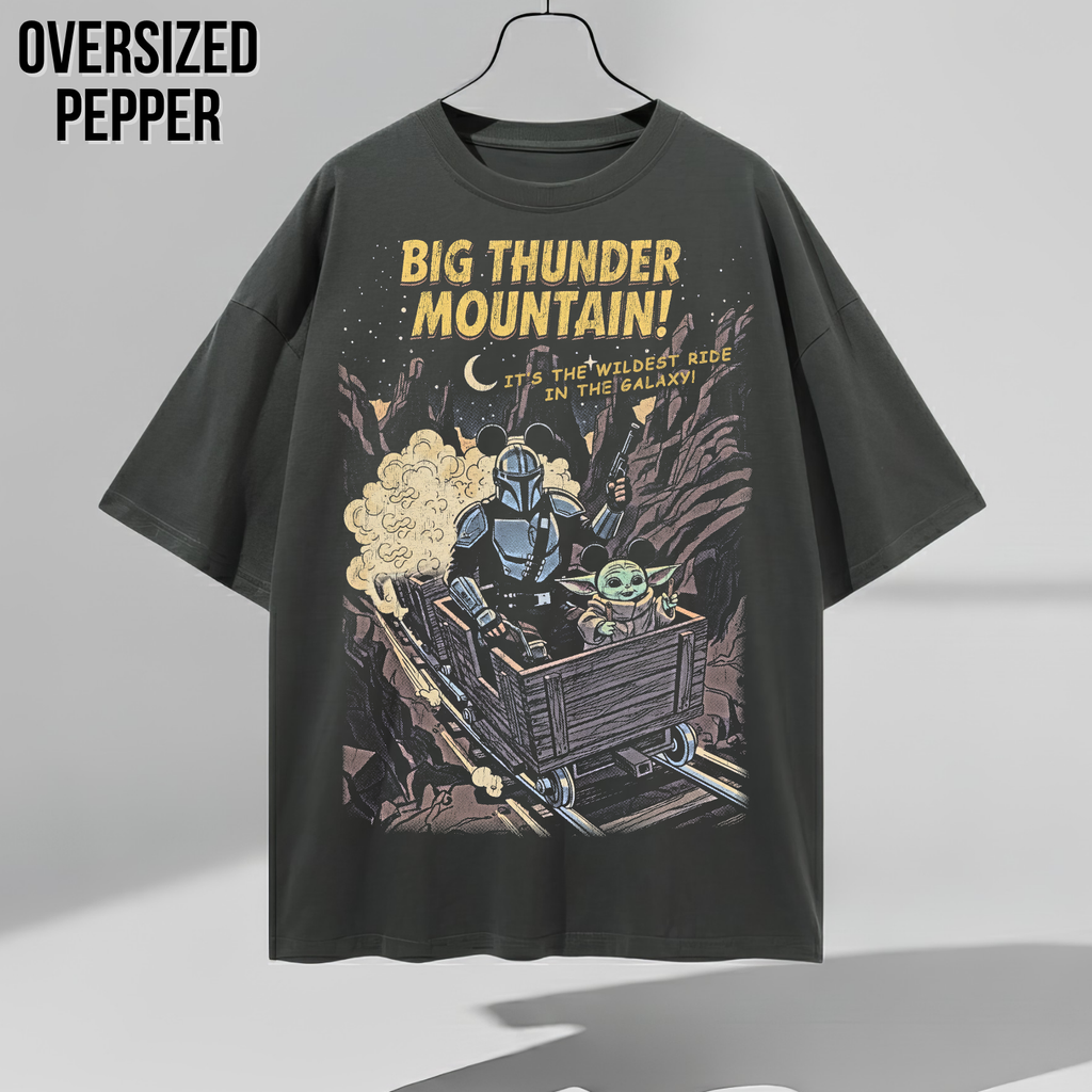 Mandalorian Big Thunder Mountain Shirt – Star Wars Disney Ride Tee, Grogu Mandalorian Shirt