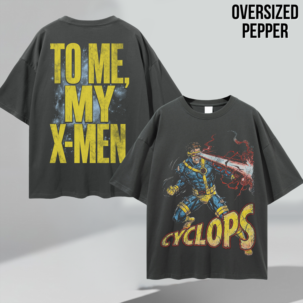 Cyclops X-Men Shirt – To Me My X-Men Cyclops Double Sided Tee, Cyclops Marvel Fan Geschenk, X-Men Comic Grafik Shirt, Marvel Mutant Tee