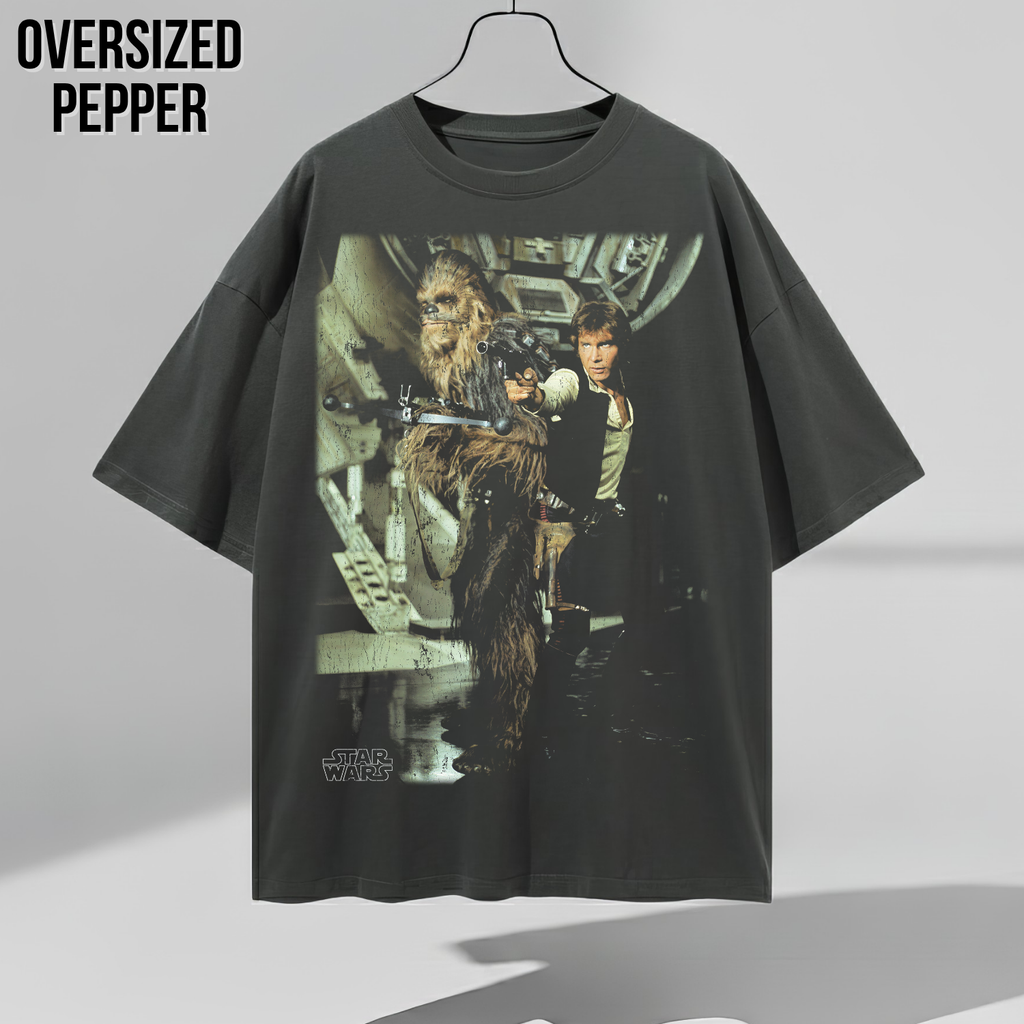 Star Wars Han Solo and Chewbacca Shirt – Millennium Falcon Graphic Tee, Star Wars Fan Gift, Original Trilogy Shirt
