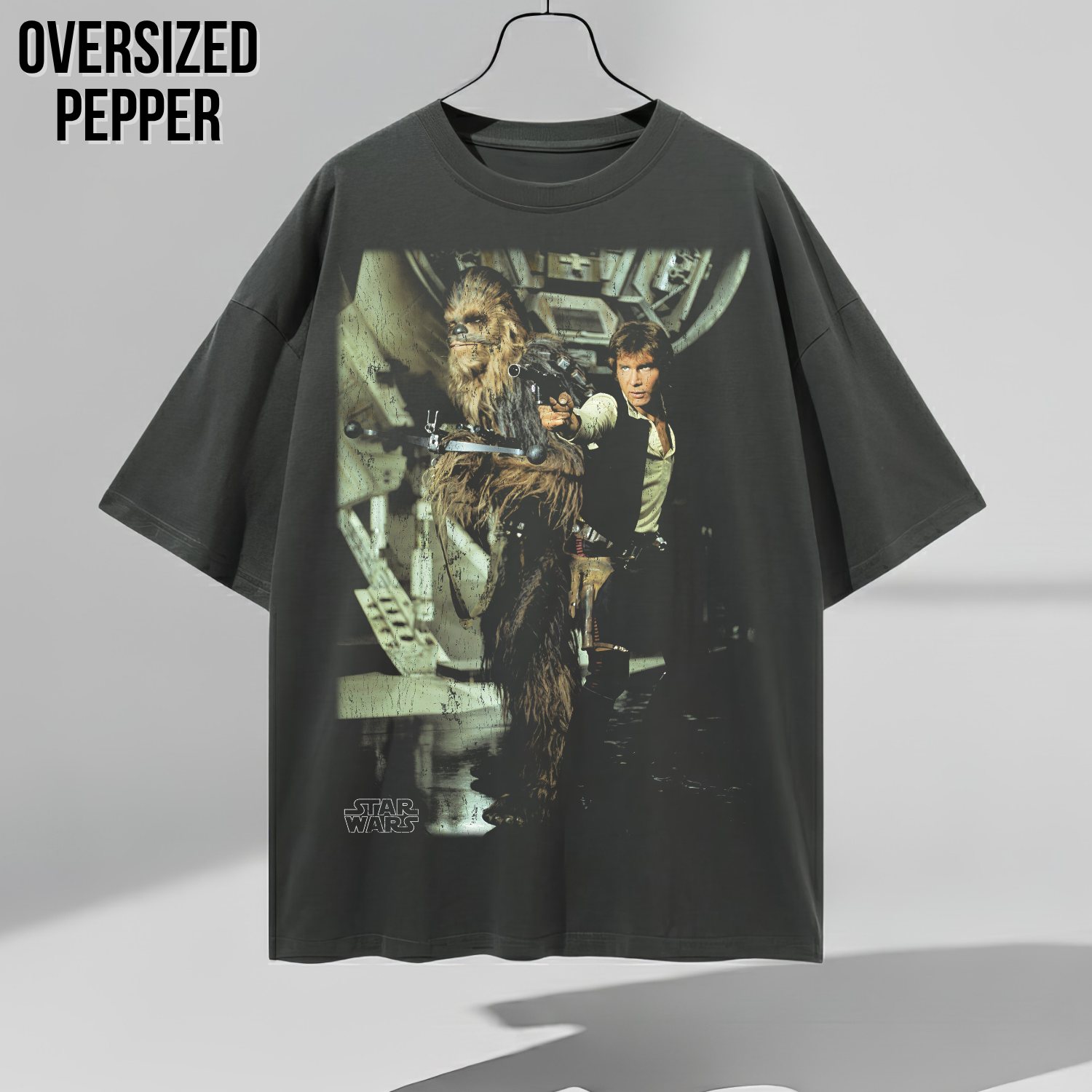Star Wars Han Solo and Chewbacca Shirt – Millennium Falcon Graphic Tee, Star Wars Fan Gift, Original Trilogy Shirt