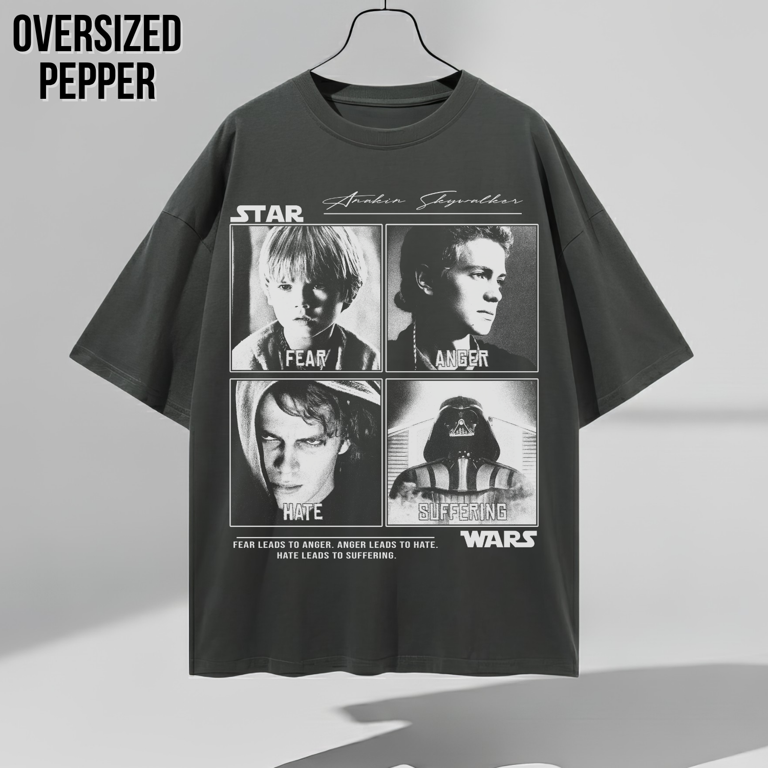 Anakin Skywalker Evolution Tee | Star Wars Prequels Vintage Style Shirt