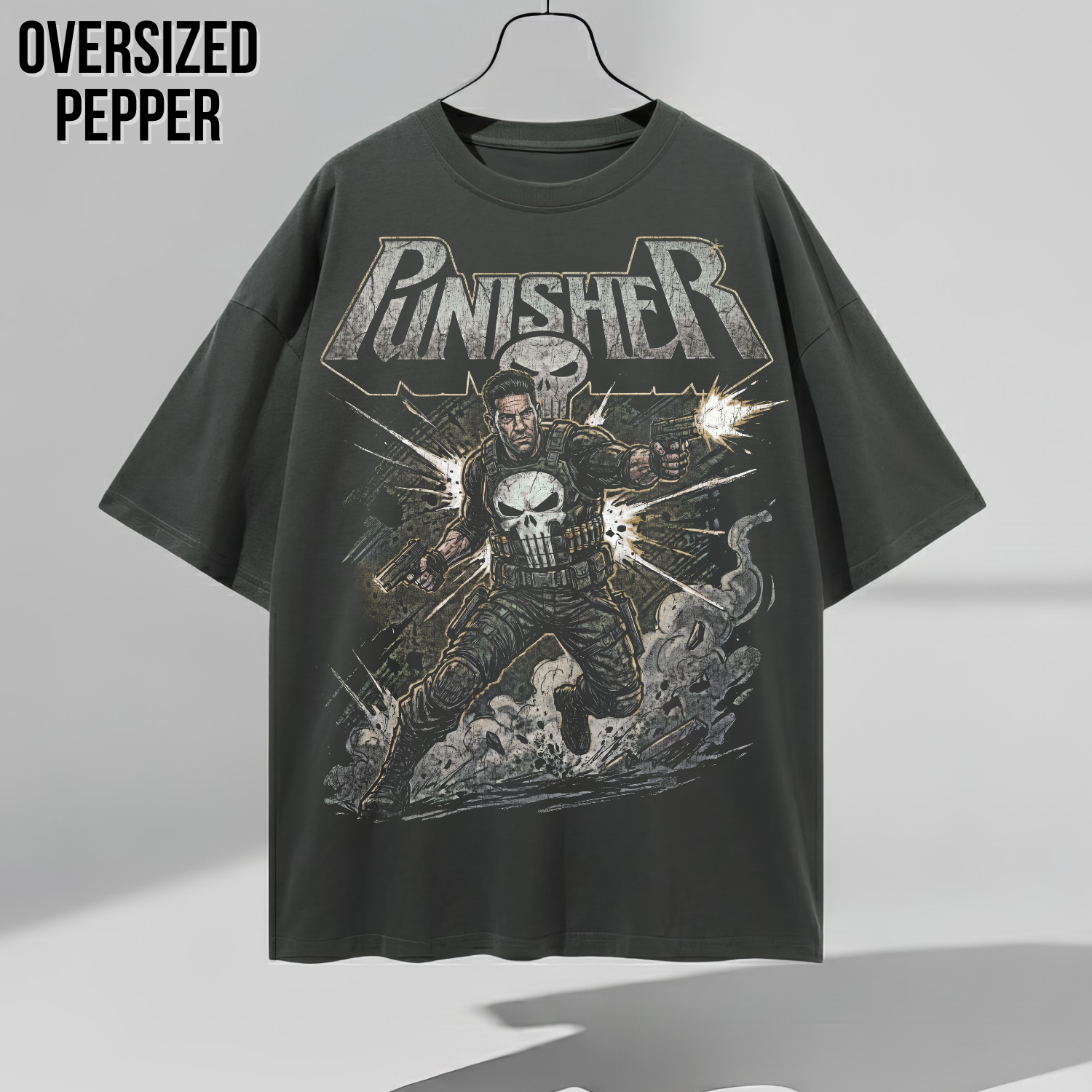 Vintage Punisher Shirt: Retro Marvel Comic Tee