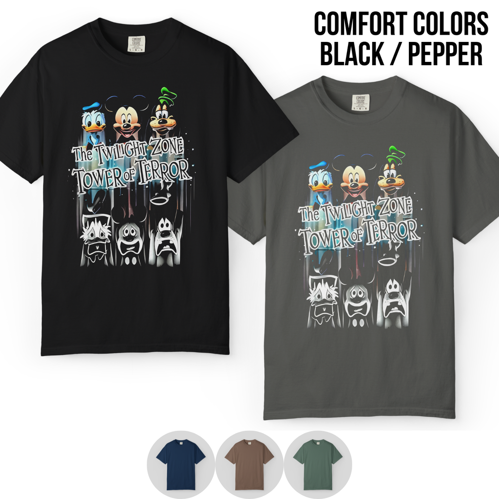 Vintage Tower of Terror Disney Shirt – Mickey Donald Goofy Ride Tee