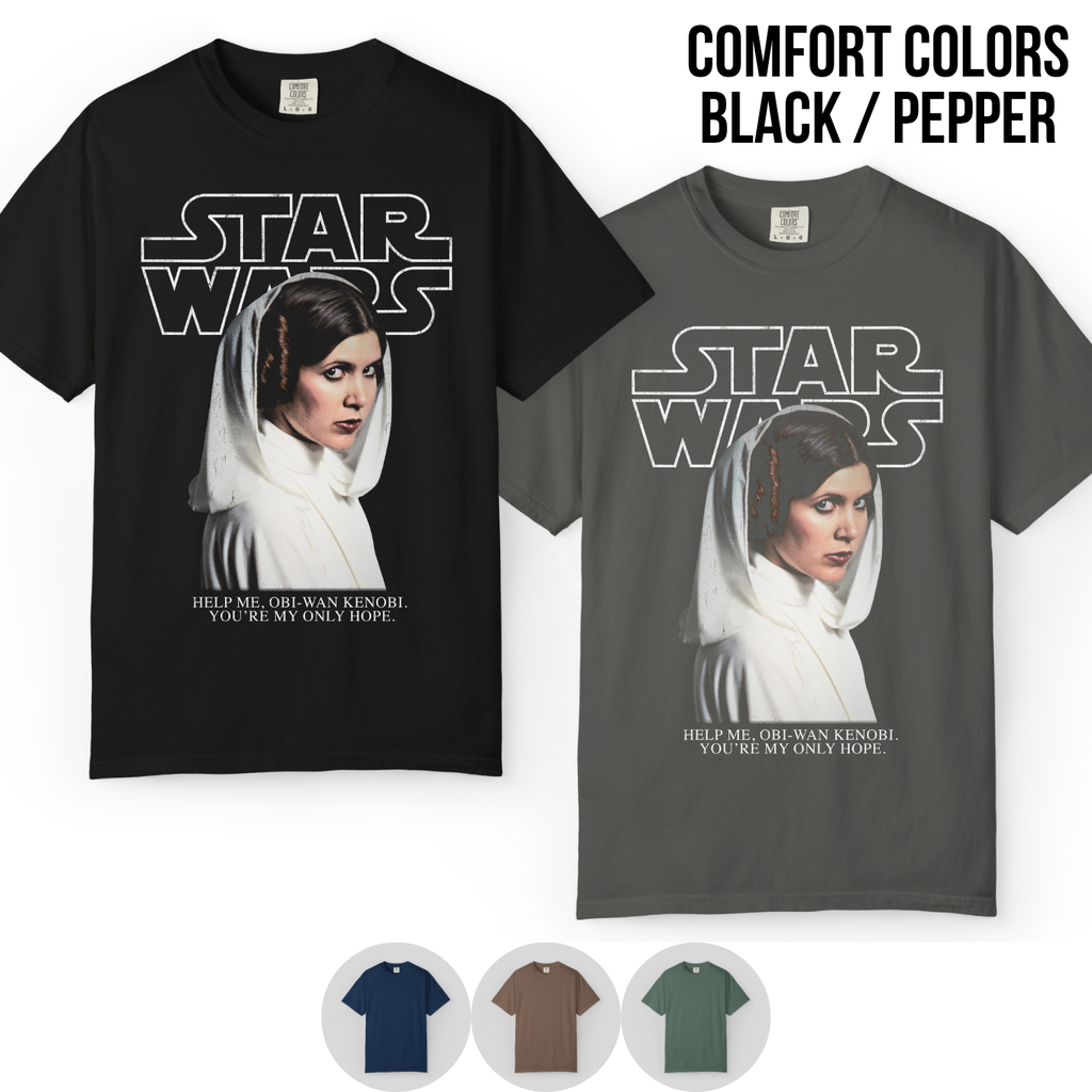 Star Wars Princess Leia Shirt – You're My Only Hope Tee, Star Wars Original Trilogy Shirt