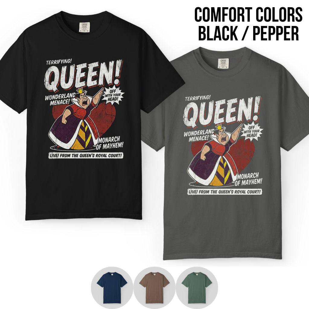 Queen of Hearts Shirt - Alice in Wonderland Graphic Tee