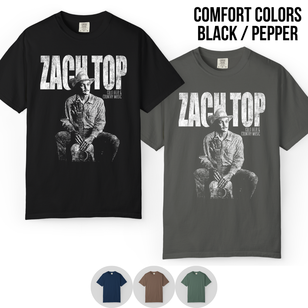 Vintage Zach Top Shirt – Cold Beer & Country Music Tee