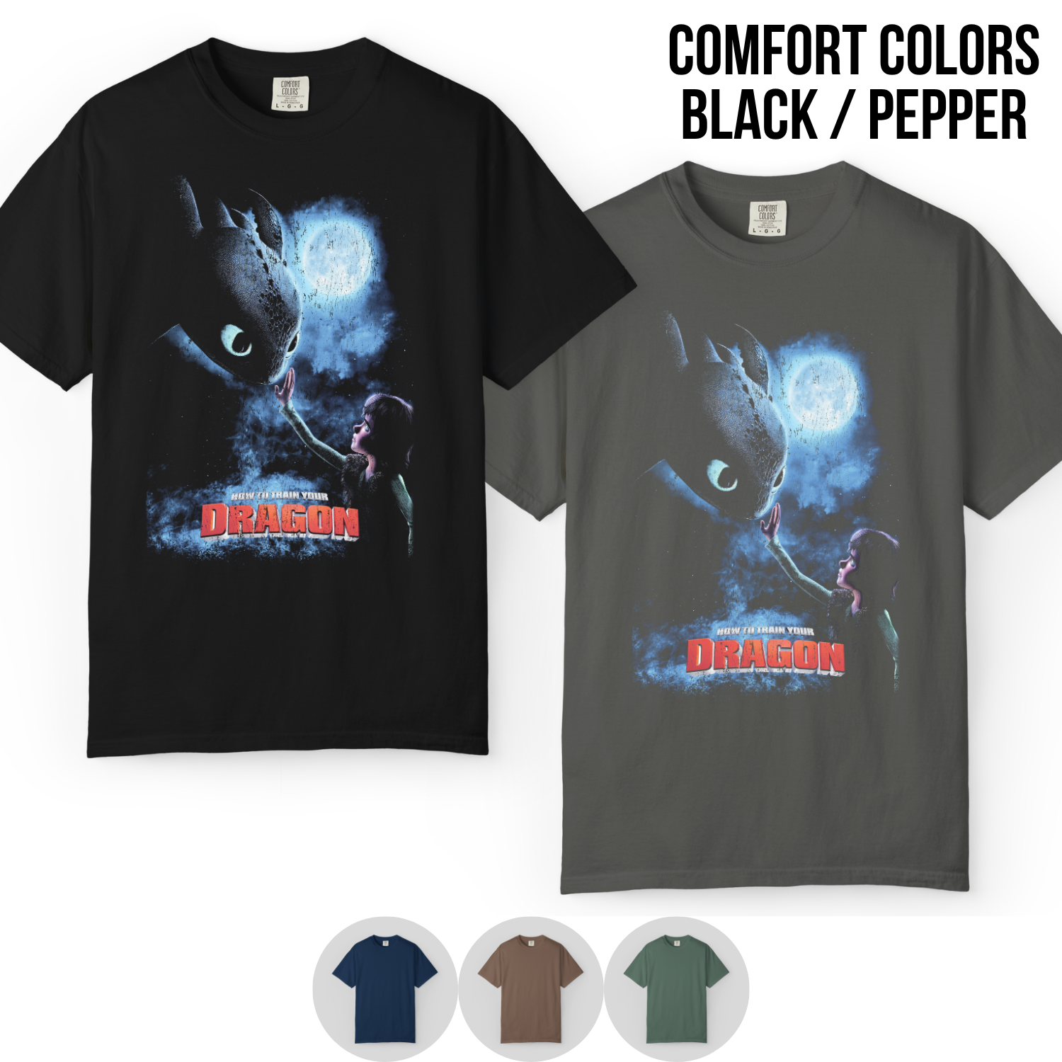 How To Train Your Dragon Shirt – Hiccup and Toothless Graphic Tee, Night Fury Dragon Fan Gift