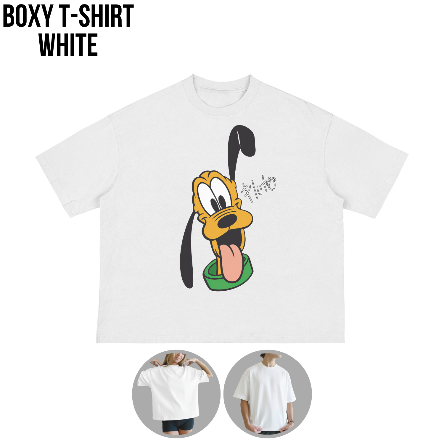 Retro Disney Pluto Shirt - Pluto Signature Tee