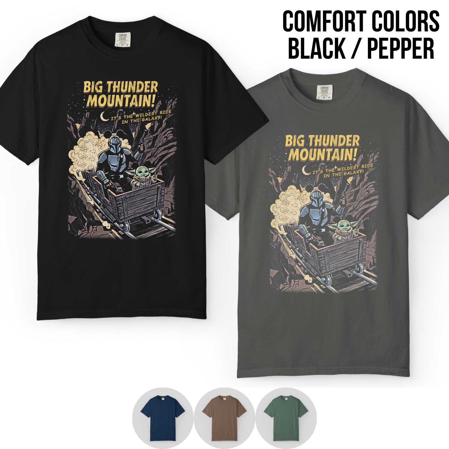 Mandalorian Big Thunder Mountain Shirt – Star Wars Disney Ride Tee, Grogu Mandalorian Shirt