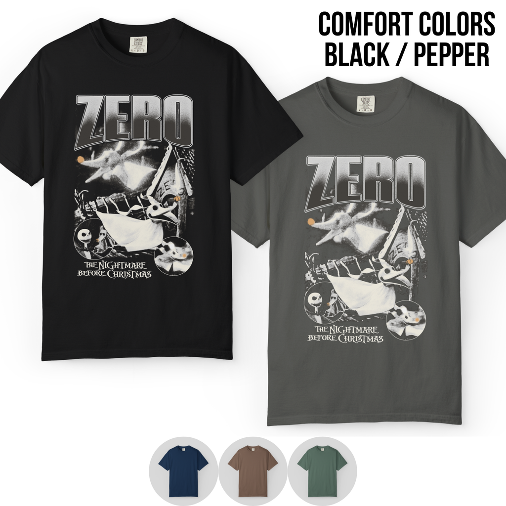 Nightmare Before Christmas Zero Shirt – Jack Skellington Ghost Dog Graphic Tee